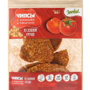1Чипсы (снеки) с коноплей и томатами из зеленой гречки, 50 г